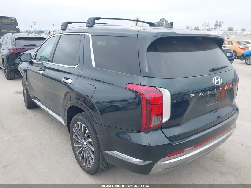 2024 Hyundai Palisade VIN KM8R7DGE0RU701098 IAAI salvage auction — FRONT END, Salvage (California), sold $6,400 on 2026-07-22 (photo 3)