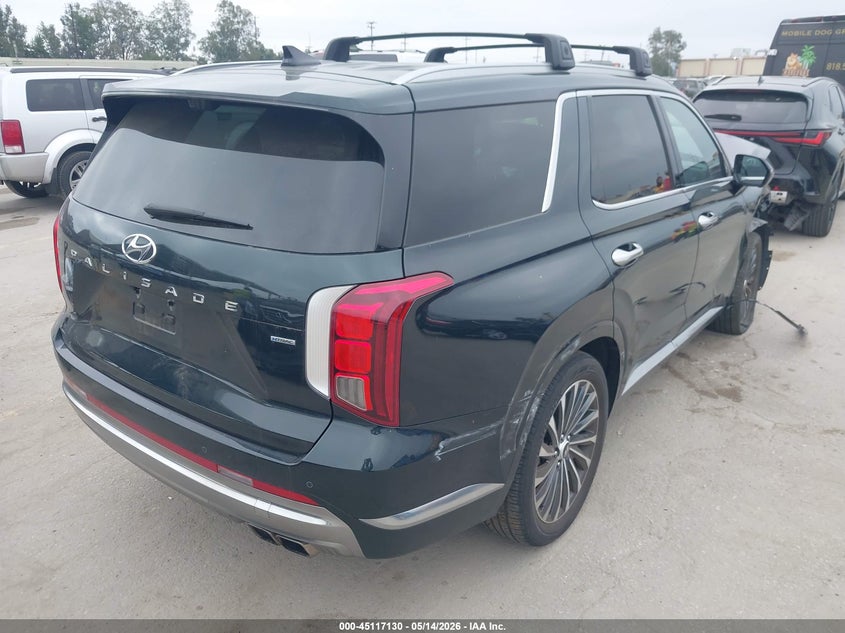 2024 Hyundai Palisade VIN KM8R7DGE0RU701098 IAAI salvage auction — FRONT END, Salvage (California), sold $6,400 on 2026-07-22 (photo 4)