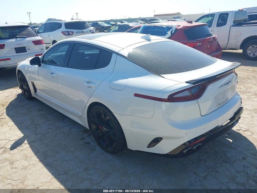 2020 Kia Stinger VIN KNAE55LC5L6075415 IAAI salvage auction — RIGHT SIDE, Salvage (Texas), sold $6,000 on 2026-07-29 (photo 3)