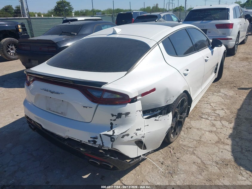 2020 Kia Stinger VIN KNAE55LC5L6075415 IAAI salvage auction — RIGHT SIDE, Salvage (Texas), sold $6,000 on 2026-07-29 (photo 4)