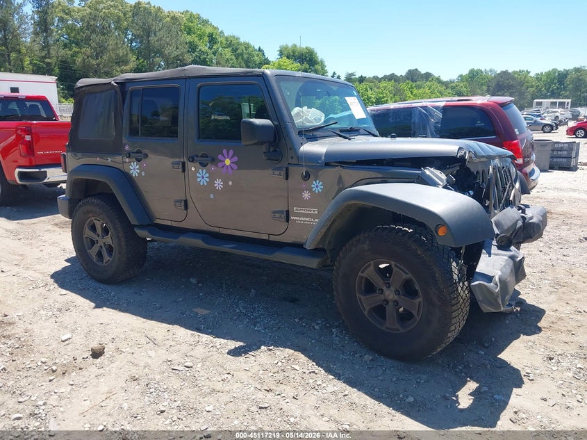 2017 Jeep Wrangler / VIN 1C4BJWDG4HL748289 IAAI salvage auction — FRONT END, Salvage (Georgia), sold $3,050 on 2026-07-09 (photo 1)