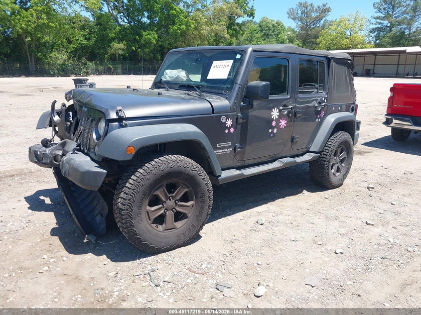 2017 Jeep Wrangler / VIN 1C4BJWDG4HL748289 IAAI salvage auction — FRONT END, Salvage (Georgia), sold $3,050 on 2026-07-09 (photo 2)