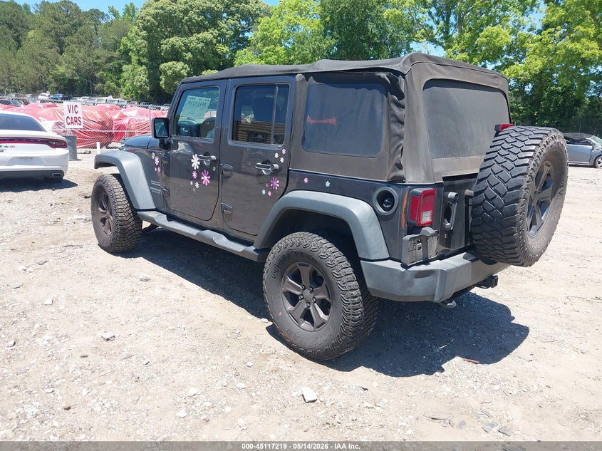 2017 Jeep Wrangler / VIN 1C4BJWDG4HL748289 IAAI salvage auction — FRONT END, Salvage (Georgia), sold $3,050 on 2026-07-09 (photo 3)