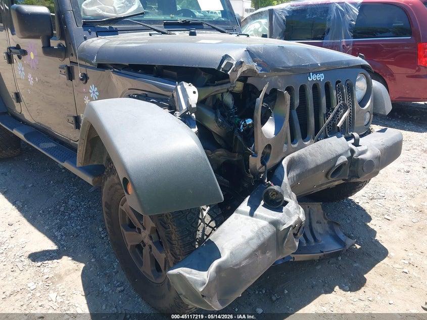2017 Jeep Wrangler / VIN 1C4BJWDG4HL748289 IAAI salvage auction — FRONT END, Salvage (Georgia), sold $3,050 on 2026-07-09 (photo 6)