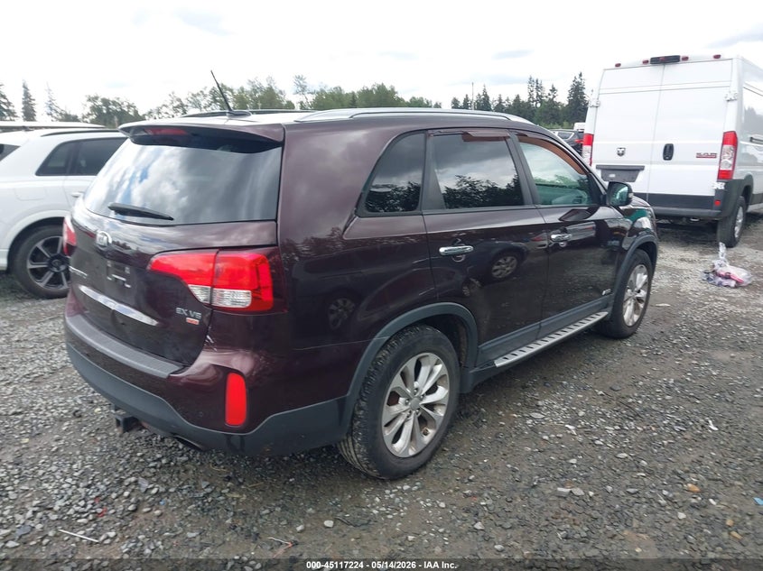 2014 Kia Sorento VIN 5XYKUDA75EG480764 IAAI salvage auction — REAR END, Bill Of Sale (Washington), sold $1,300 on 2026-07-22 (photo 4)