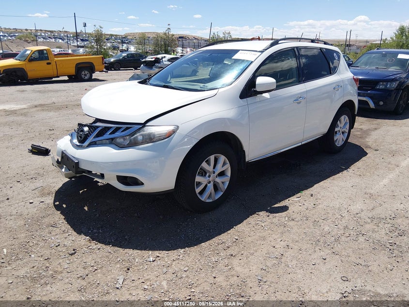 2014 Nissan Murano VIN JN8AZ1MU1EW418279 IAAI salvage auction — RIGHT FRONT, Salvage (New Mexico), sold $650 on 2026-07-29 (photo 2)