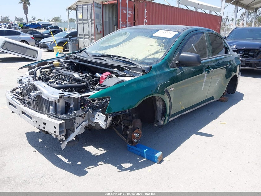2008 Mitsubishi Lancer evolution VIN JA3AW86VX8U048791 IAAI salvage auction — THEFT, Non-Repairable (California), sold $1,150 on 2026-07-29 (photo 2)