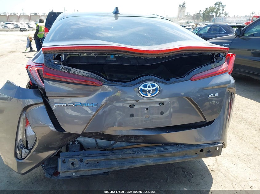 2021 Toyota Prius prime VIN JTDKAMFP2M3171483 IAAI salvage auction — FRONT & REAR, Salvage (California), sold $3,700 on 2026-07-15 (photo 6)