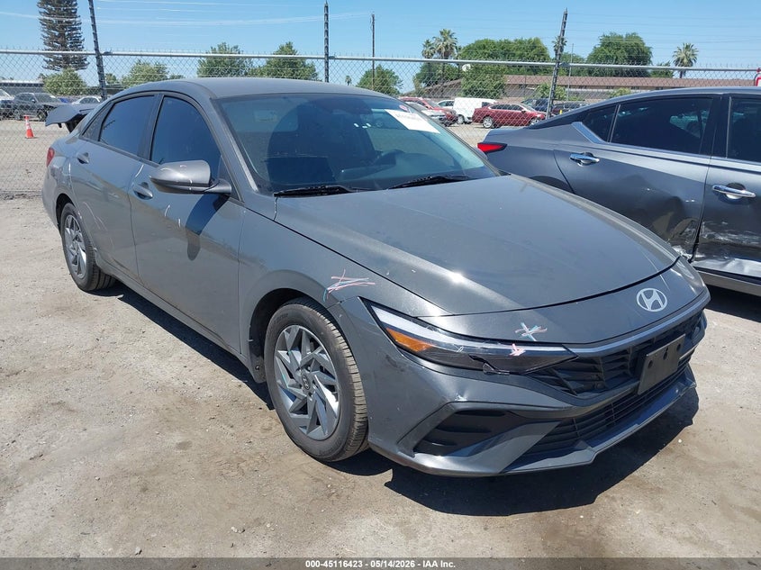 2024 Hyundai Elantra VIN KMHLM4DG5RU807552 IAAI salvage auction — REAR END, Salvage (California), sold $3,650 on 2026-07-14 (photo 1)