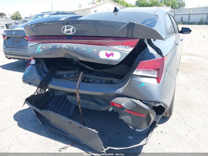 2024 Hyundai Elantra VIN KMHLM4DG5RU807552 IAAI salvage auction — REAR END, Salvage (California), sold $3,650 on 2026-07-14 (photo 6)