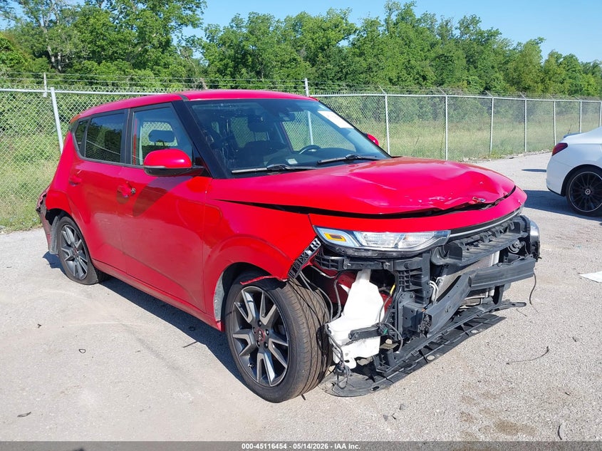 2020 Kia Soul VIN KNDJ63AU0L7700635 IAAI salvage auction — FRONT & REAR, Salvage (Louisiana), sold $500 on 2026-07-21 (photo 1)