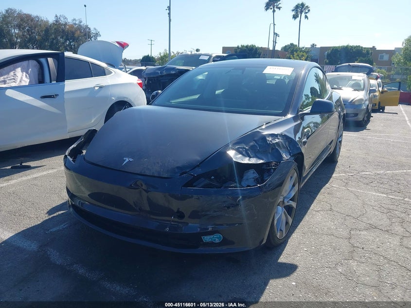 2024 Tesla Model 3 VIN 5YJ3E1EB8RF728999 IAAI salvage auction — FRONT END, Salvage (California), sold $13,650 on 2026-07-09 (photo 2)