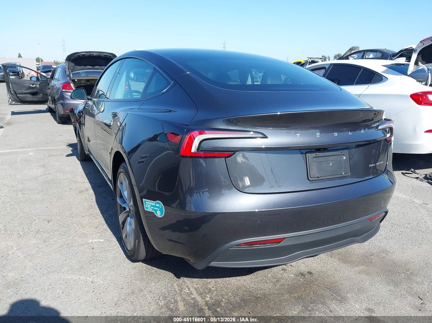 2024 Tesla Model 3 VIN 5YJ3E1EB8RF728999 IAAI salvage auction — FRONT END, Salvage (California), sold $13,650 on 2026-07-09 (photo 3)