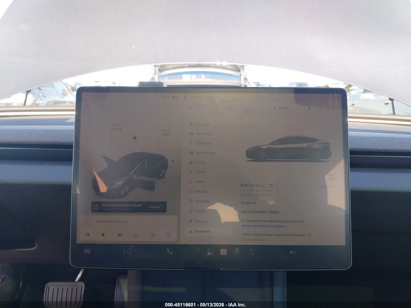 2024 Tesla Model 3 VIN 5YJ3E1EB8RF728999 IAAI salvage auction — FRONT END, Salvage (California), sold $13,650 on 2026-07-09 (photo 7)