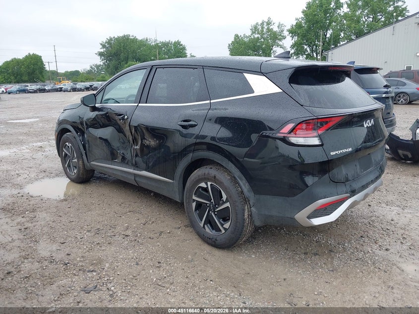 2025 Kia Sportage VIN KNDPUCDG0S7256726 IAAI salvage auction — LEFT SIDE, Salvage (Ohio), sold $11,600 on 2026-07-29 (photo 3)