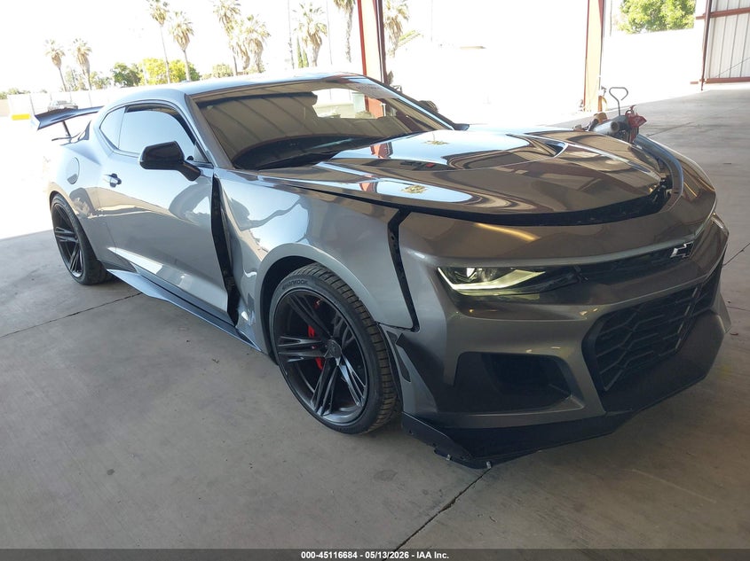 2021 Chevrolet Camaro VIN 1G1FJ1R60M0139905 IAAI salvage auction — FRONT & REAR, Salvage (California), sold $26,350 on 2026-07-30 (photo 1)