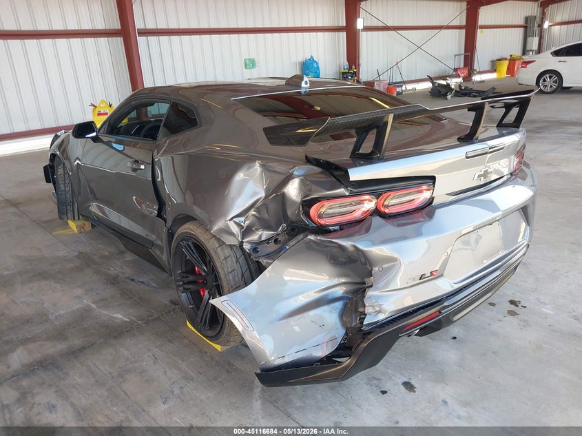2021 Chevrolet Camaro VIN 1G1FJ1R60M0139905 IAAI salvage auction — FRONT & REAR, Salvage (California), sold $26,350 on 2026-07-30 (photo 3)