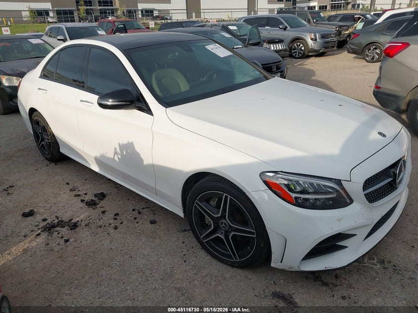 2020 Mercedes-benz C-klasse VIN 55SWF8EBXLU326247 IAAI salvage auction — WATER/FLOOD, Salvage (Texas), sold $4,950 on 2026-07-24 (photo 1)