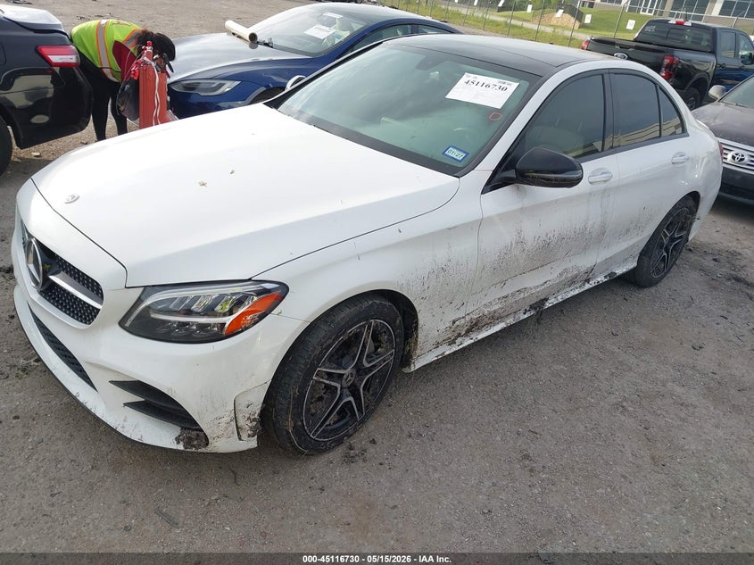 2020 Mercedes-benz C-klasse VIN 55SWF8EBXLU326247 IAAI salvage auction — WATER/FLOOD, Salvage (Texas), sold $4,950 on 2026-07-24 (photo 2)