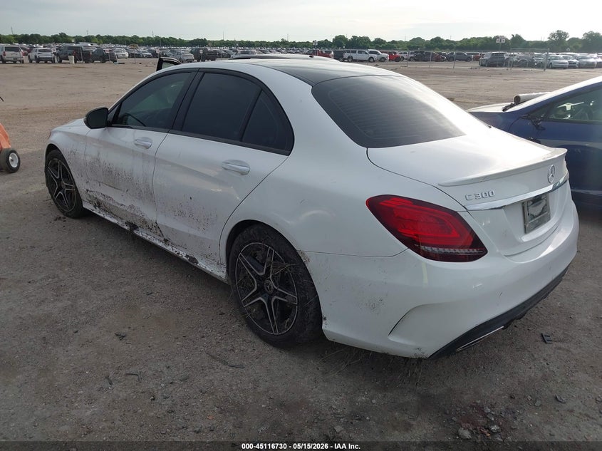 2020 Mercedes-benz C-klasse VIN 55SWF8EBXLU326247 IAAI salvage auction — WATER/FLOOD, Salvage (Texas), sold $4,950 on 2026-07-24 (photo 3)