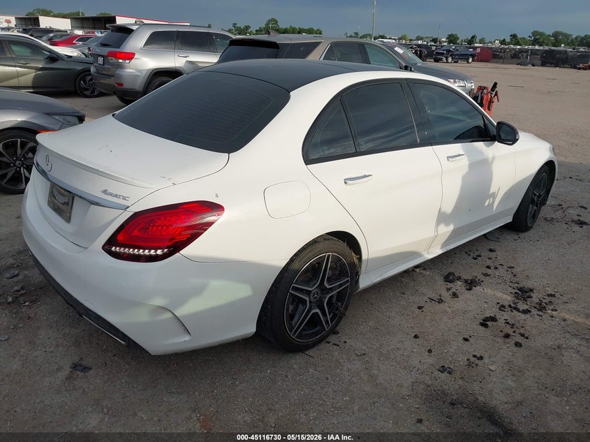 2020 Mercedes-benz C-klasse VIN 55SWF8EBXLU326247 IAAI salvage auction — WATER/FLOOD, Salvage (Texas), sold $4,950 on 2026-07-24 (photo 4)