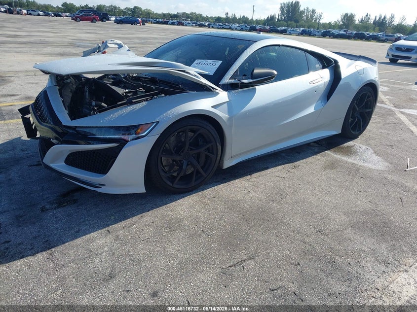 2017 Acura Nsx VIN 19UNC1B03HY000444 IAAI salvage auction — RIGHT FRONT, Rebuildable (Florida), sold $10,200 on 2026-07-23 (photo 2)