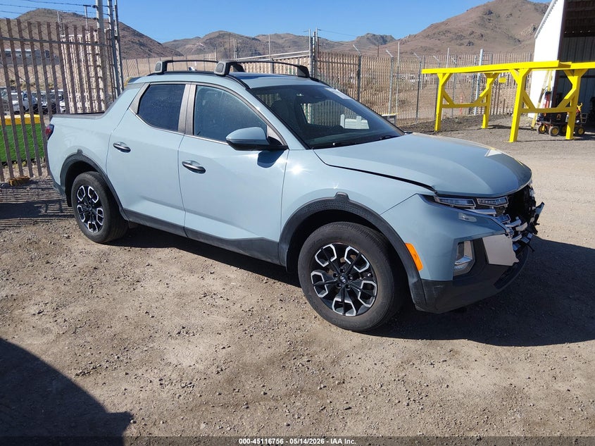2023 Hyundai Santa cruz VIN 5NTJCDAE0PH074014 IAAI salvage auction — FRONT END, Salvage Title, sold $8,050 on 2026-08-28 (photo 1)