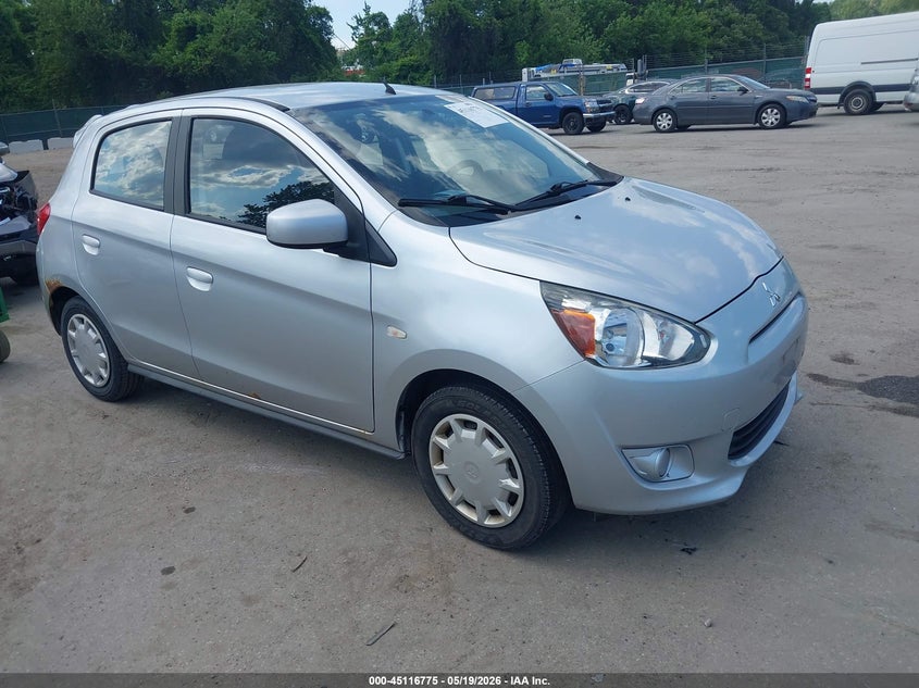 2014 Mitsubishi Mirage VIN ML32A3HJ3EH006682 IAAI salvage auction — NORMAL WEAR, Clear (Maryland), sold $400 on 2026-07-30 (photo 1)