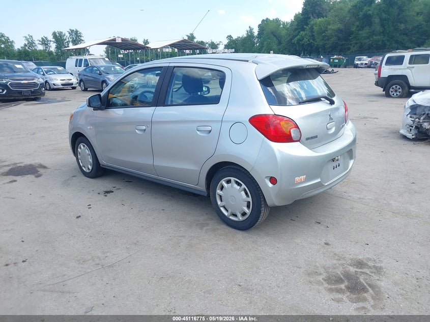 2014 Mitsubishi Mirage VIN ML32A3HJ3EH006682 IAAI salvage auction — NORMAL WEAR, Clear (Maryland), sold $400 on 2026-07-30 (photo 3)