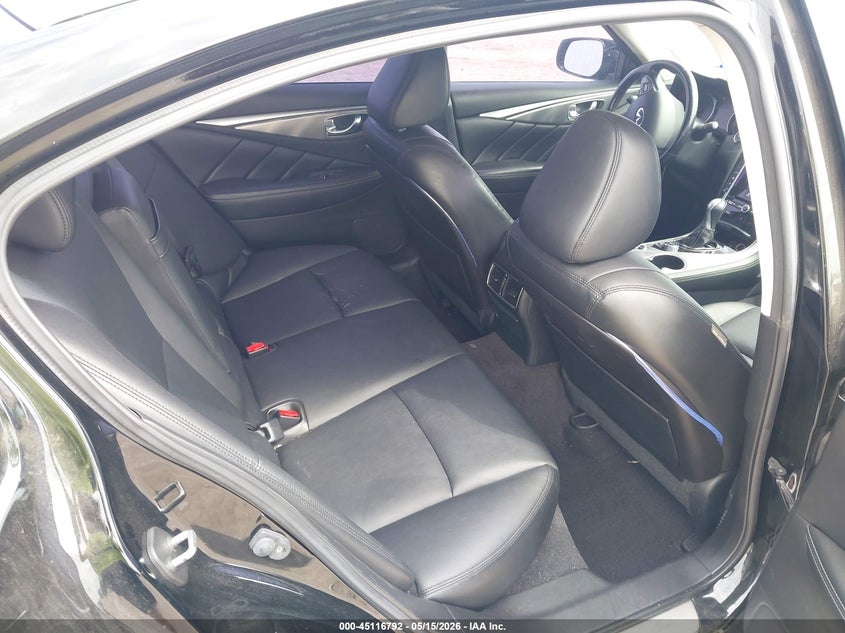 2015 Infiniti Q50 VIN JN1BV7AP2FM337434 IAAI salvage auction — LEFT REAR, Original (Texas), sold $1,050 on 2026-07-22 (photo 8)