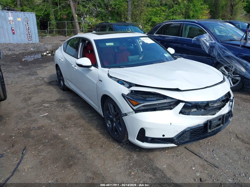 2023 Acura Integra VIN 19UDE4G75PA001308 IAAI salvage auction — FRONT END, Mv-907A (New York), sold $5,600 on 2026-07-09 (photo 1)