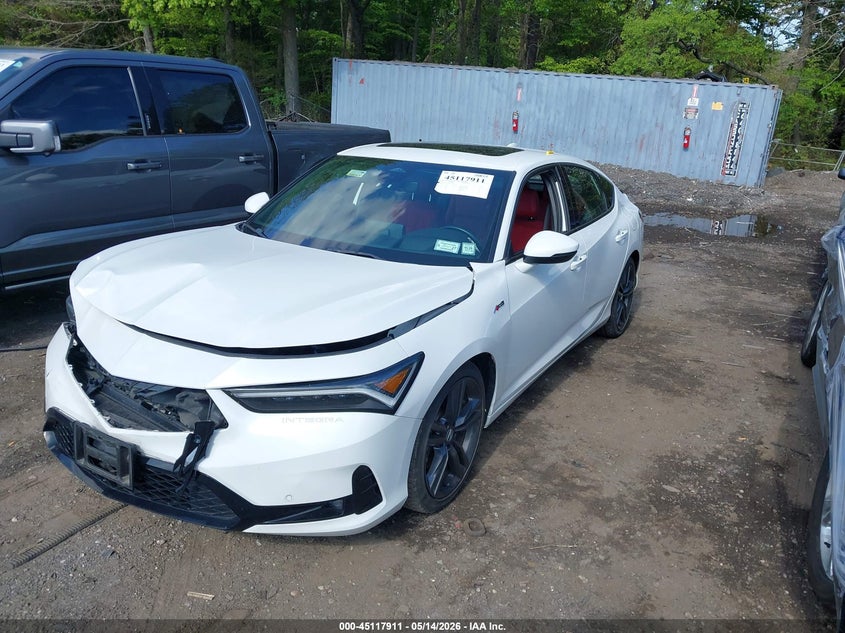 2023 Acura Integra VIN 19UDE4G75PA001308 IAAI salvage auction — FRONT END, Mv-907A (New York), sold $5,600 on 2026-07-09 (photo 2)