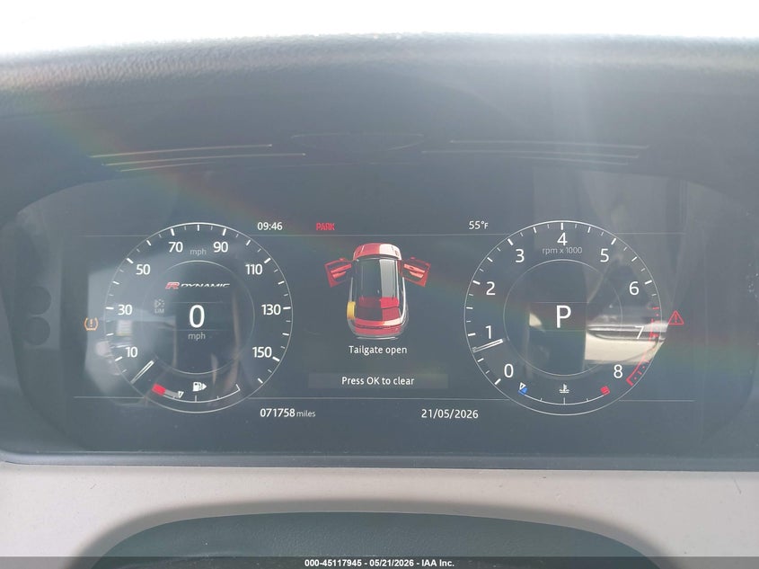 2018 Land rover Range rover velar VIN SALYL2RX0JA734809 IAAI salvage auction — FRONT & REAR, Salvage Title, sold $8,800 on 2026-09-08 (photo 7)