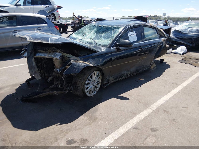 2012 Audi A6 VIN WAUDFAFC4CN107564 IAAI salvage auction — ROLLOVER, Junk Receipt (North Carolina), sold $400 on 2026-07-15 (photo 2)