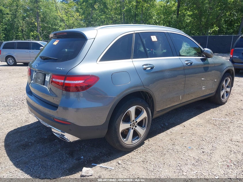 2019 Mercedes-benz Glc VIN WDC0G4KB1KV186844 IAAI salvage auction — BIO HAZARD, Salvage (South Carolina), sold $6,300 on 2026-07-08 (photo 4)