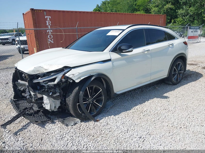 2022 Infiniti Qx55 VIN 3PCAJ5J32NF112539 IAAI salvage auction — FRONT END, Salvage (Idaho), sold $7,500 on 2026-08-18 (photo 2)
