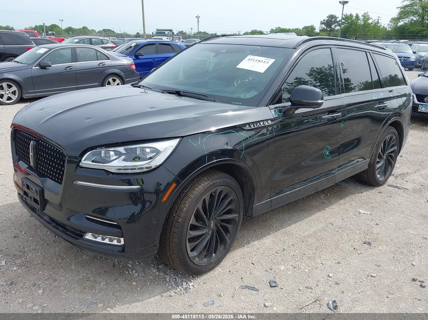 2023 Lincoln Aviator VIN 5LM5J7XC1PGL06789 IAAI salvage auction — HAIL, Salvage (Illinois), sold $15,950 on 2026-07-21 (photo 2)