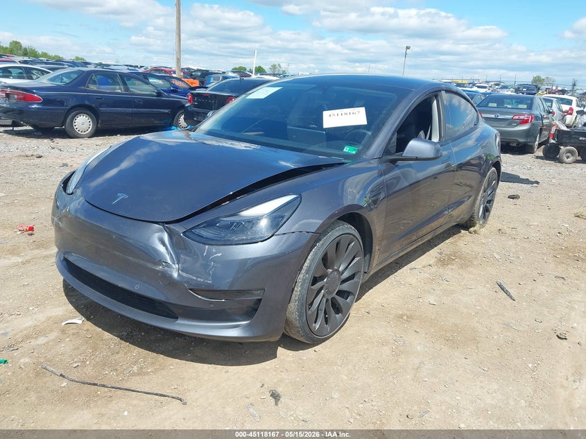 2022 Tesla Model 3 VIN 5YJ3E1EC0NF265291 IAAI salvage auction — FRONT END, Salvage (Pennsylvania), sold $10,000 on 2026-08-02 (photo 2)