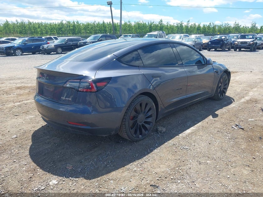 2022 Tesla Model 3 VIN 5YJ3E1EC0NF265291 IAAI salvage auction — FRONT END, Salvage (Pennsylvania), sold $10,000 on 2026-08-02 (photo 4)