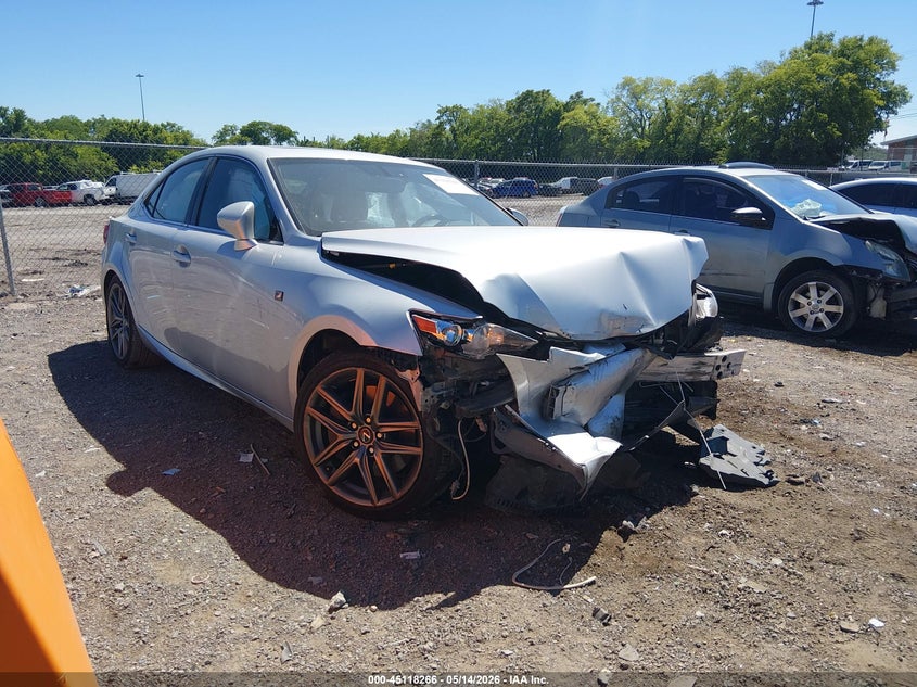2015 Lexus Is VIN JTHCE1D20F5005614 IAAI salvage auction — FRONT END, Clear (Tennessee), sold $1,200 on 2026-07-09 (photo 1)