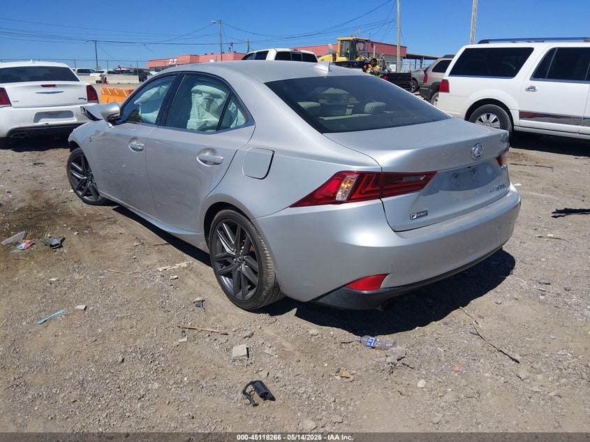 2015 Lexus Is VIN JTHCE1D20F5005614 IAAI salvage auction — FRONT END, Clear (Tennessee), sold $1,200 on 2026-07-09 (photo 3)