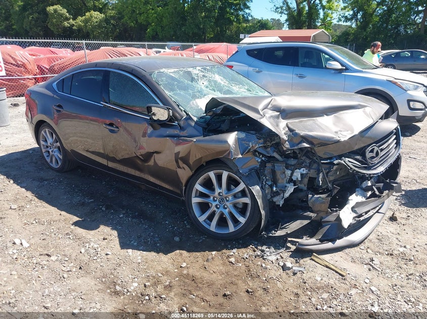 2016 Mazda 6 VIN JM1GJ1V56G1442002 IAAI salvage auction — FRONT END, Salvage (Georgia), sold $325 on 2026-07-31 (photo 1)
