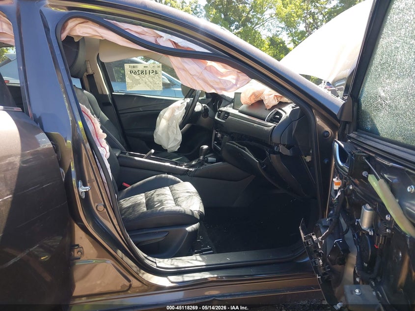 2016 Mazda 6 VIN JM1GJ1V56G1442002 IAAI salvage auction — FRONT END, Salvage (Georgia), sold $325 on 2026-07-31 (photo 5)