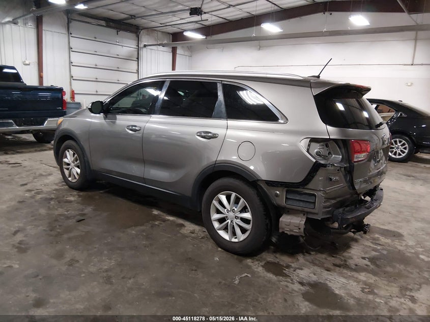 2018 Kia Sorento VIN 5XYPG4A52JG387433 IAAI salvage auction — REAR END, Salvage (Iowa), sold $3,875 on 2026-07-07 (photo 3)