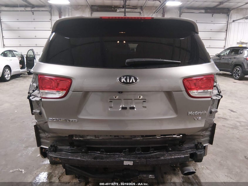 2018 Kia Sorento VIN 5XYPG4A52JG387433 IAAI salvage auction — REAR END, Salvage (Iowa), sold $3,875 on 2026-07-07 (photo 6)