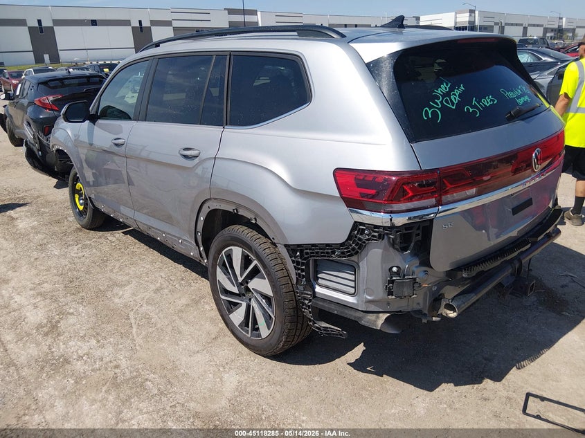 2024 Volkswagen Atlas VIN 1V2WR2CA7RC519699 IAAI salvage auction — FRONT & REAR, Salvage Title, sold $11,100 on 2026-08-24 (photo 3)