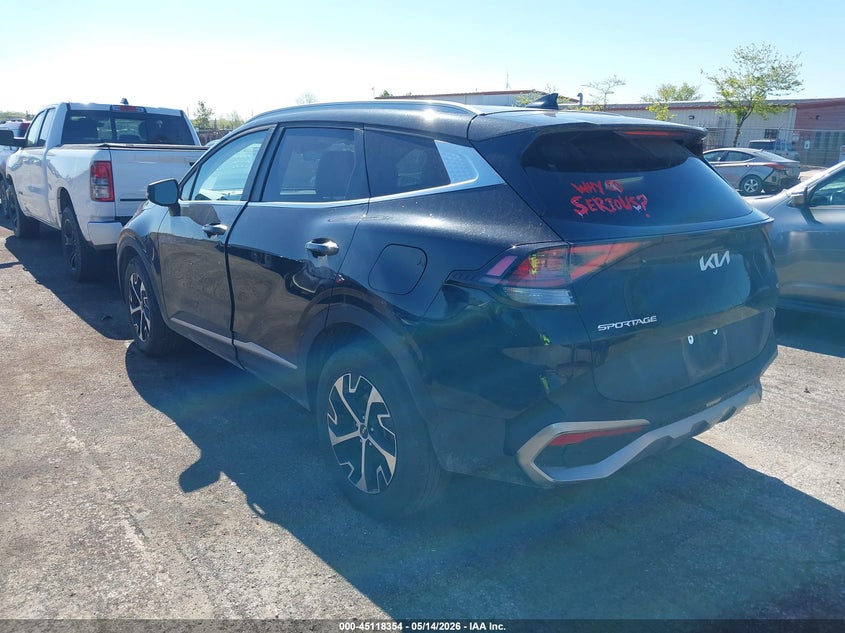 2023 Kia Sportage VIN 5XYK3CAF1PG007810 IAAI salvage auction — RIGHT FRONT, Scrap (Michigan), sold $25 on 2026-07-30 (photo 3)