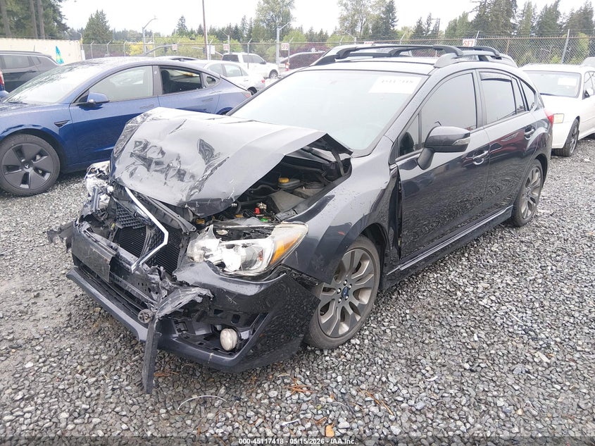 2015 Subaru Impreza VIN JF1GPAV66F8298230 IAAI salvage auction — FRONT END, Bill Of Sale (Washington), sold $675 on 2026-07-29 (photo 2)