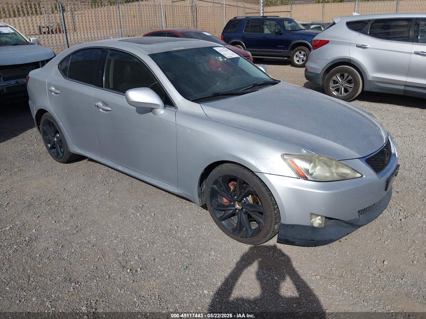 2008 Lexus Is VIN JTHBK262482071207 IAAI salvage auction — RIGHT FRONT, Clear - Dealer Only (California), sold $875 on 2026-07-17 (photo 1)