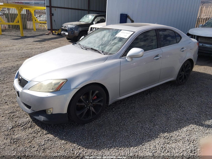 2008 Lexus Is VIN JTHBK262482071207 IAAI salvage auction — RIGHT FRONT, Clear - Dealer Only (California), sold $875 on 2026-07-17 (photo 2)
